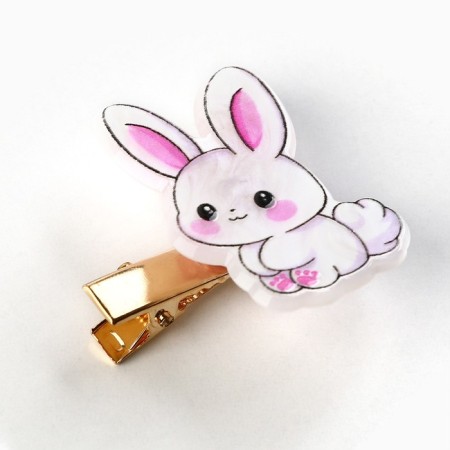 Hair hairpin “Bunny”, 2.5 x 3 cm-3