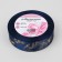Satin tape with embossing "Ocean", 25 mm × 23 ± 1 m, dark blue color/holography