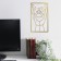 Panel Interior Metal "Face and Hands" Gold 1x30x50 cm