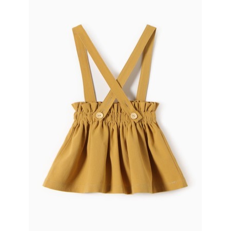 Skirt for girls on straps, minku, orange color, height 98 cm-3