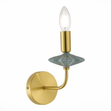 Wall lamp EVOLUCE. Sle1117-201-01. Attic. 1x40 watts, E14, 11x21 cm, golden color