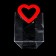 Gift package from PVC red 20x18x10 cm