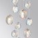 Cascading chandelier Mussels G9 11x40W