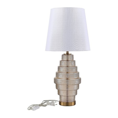 ST LUCE bedside lamp. SL1001.204.01. Rexite. 1x40 watts, E27, 35x35x74 cm, brass color, cognac-1