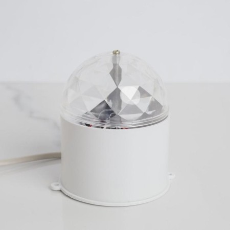 Light device "Crystal ball" 7.5 cm, glow RGB, 220 V, white-1