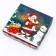 Bearbox, confectionery packaging, "Santa Claus at the Christmas tree", 15 x 15 x 3 cm, new year