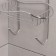 2-tier shelf on the suction cup “Wave”, 25 × 11 × 45 cm, 2 hooks, chrome color