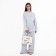 Women's bag with lightning, white color