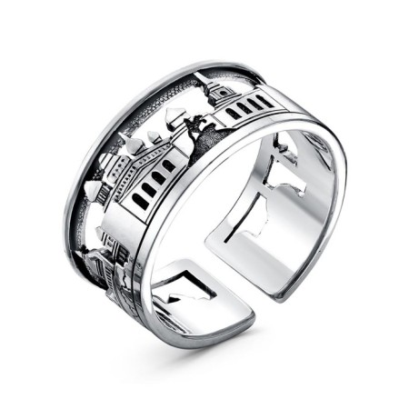 Ring "Peter", echoing with oxidation, 19 size