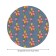 The tablecloth "Spring flowers", round, oxford, elastic band, size 120x120 cm, diameter 75-100 cm