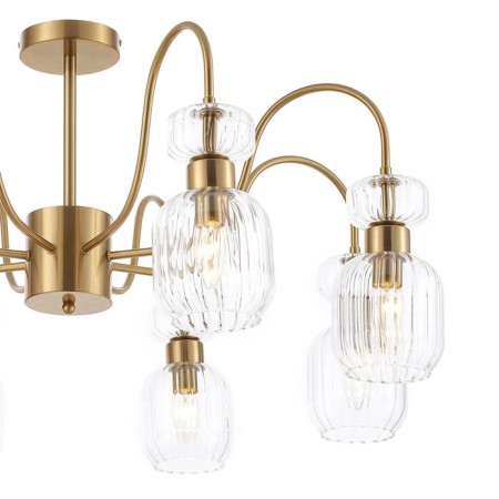 Lamp on the rod 8x60W E14, size 87x87x42.5 cm-2