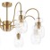 Lamp on the rod 8x60W E14, size 87x87x42.5 cm