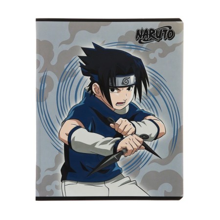 A notebook of 48 sheets in the Naruto cage, cover coated cardboard, selective UV-lak, congruh, block 65 g/m2, mix-3