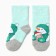 Noski children's terry, mint color/light gray melange, size 16-18