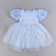 Carnival set "Stylish Princess": rim, blue dress, height 104 cm