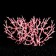 Plastic coral large 24.5 x 4 x 19 cm, pink
