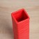 VAZ Coramics Table "Thiago" waves, 18x5.5 cm, red