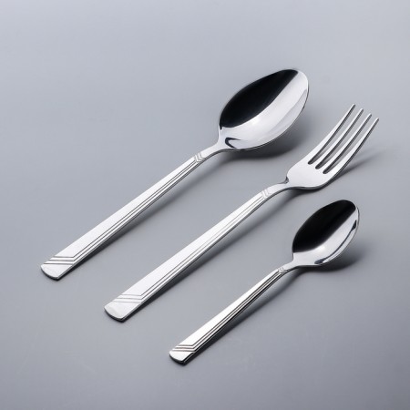 Set of table "Appetite", 18 items, in a cardboard box a showcase, silver color