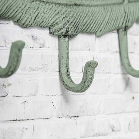 Hooks decorative cast iron "peryshko" 12x33x4.5 cm-3