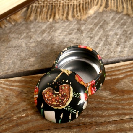 Casket Metal round "Donut" mix 2.2x4x4 cm-1