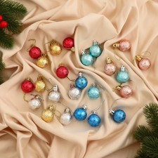 Set of balls plastic D-3 cm, 24 pcs 