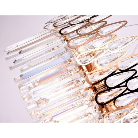 Crystal suspension chandelier ambrella like, Traditional, TR5263, E14, Color Gold-1