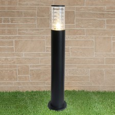Elektrostandard lamp, 60 watts, E27, IP54, on a pillar, h = 800 mm, Techno 1507 Black