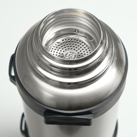 Thermos, 4.2 l, Volume "Master K", with a mug, with a strain, retains heat 60 hours, silver-2