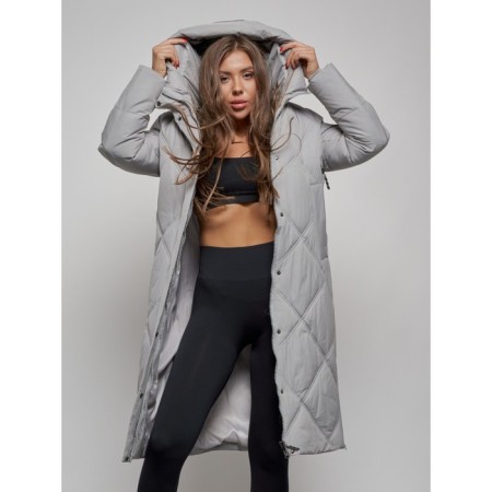 Coat insulated winter female, size 46, color gray-10