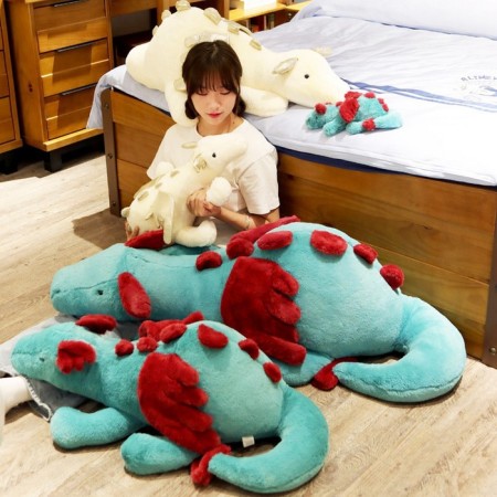 Soft toy "Dragon", 30 cm, blue color-1