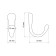 Hook furniture tundra TKO020, one -rod, bronze, 50 pcs