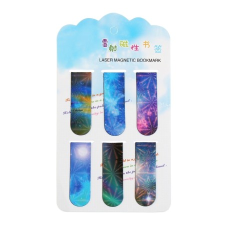 A set of magnetic bookmark for books Calligrata 6 pieces, "Universe", mix-5