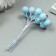 Decor for creativity "Berry of Rowan" 1 bouquet = 10 berries lilac-blue hoar 10x1.5 cm