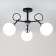 Cutilux Steven Cel and Cutilux CL141231 54x54x29.5 cm, 3x75W, E27, Black Color Black