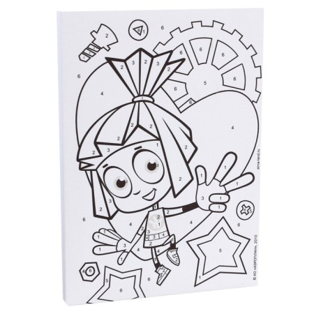 Picture on numbers for children "SIM card" 21x15 cm, fixtures-5
