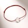 Bracelet of desires "Mount Crystal" on the burgundy thread, the length is regulated, 11 cm