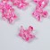 Busina Plastic for creativity "Crown" transparent fuchsia 1.5x2.9x2.5 cm