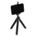 Luazon-Treasel tripod is desktop, for phone, flexible legs, height 17 cm, black