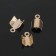 Build for the tape (set of 20 pcs.), Color gold, 8 mm, SM-275