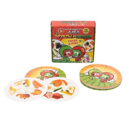The game is a desktop "Dubl. Fruits and vegetables ", 20 cards-1