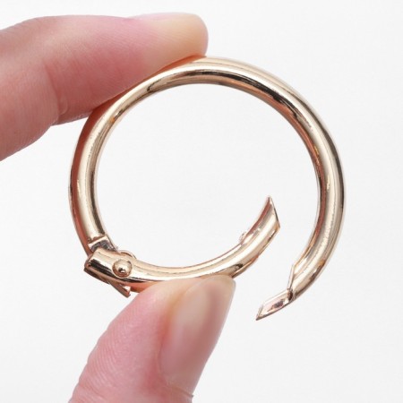Karabin ring, d = 32/40 mm, thickness - 4 mm, 5 pcs, gold color-2