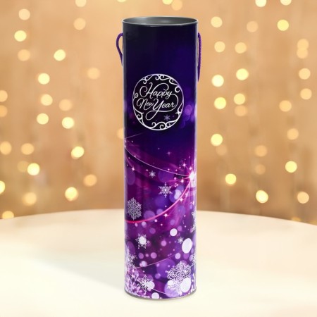 Gift box, Happy New Year tube 92x350mm