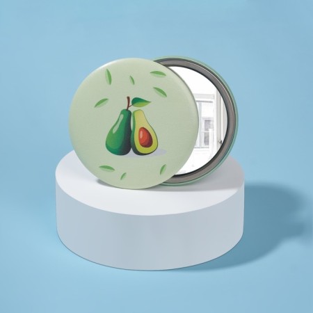 Avocado mirror, D 7.5 cm, MIX drawing-5