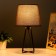 Barre table lamp E27 40W brown 20.5x20.5x38 cm Risalux