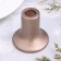 Gypsum candlestick, 7.5x7.5cm, gray-brown