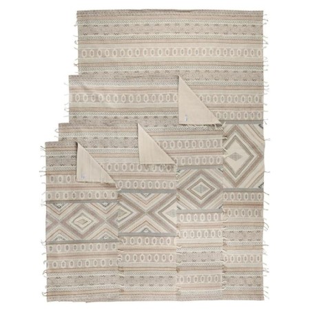 Carpet with Ethnic geometric ornament, size 70x160 cm-1