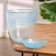 Flower pot with the pallet "Harmony", turquoise 1 liter
