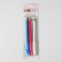 Pencil for fabric with a brush, 3 pcs, white, pink, blue color