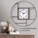 Watch Wall Interior "Mansa", silent, dial d-35 cm, 35 x 35 cm, aa