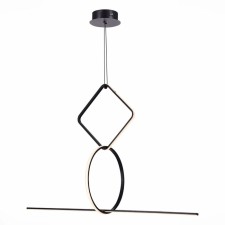 Suspension lamp ST LUCE. SL6113.453.01. Gaia. 1x50 W, LED, 3000K, 1522 LM, 110x40x80 cm, black color